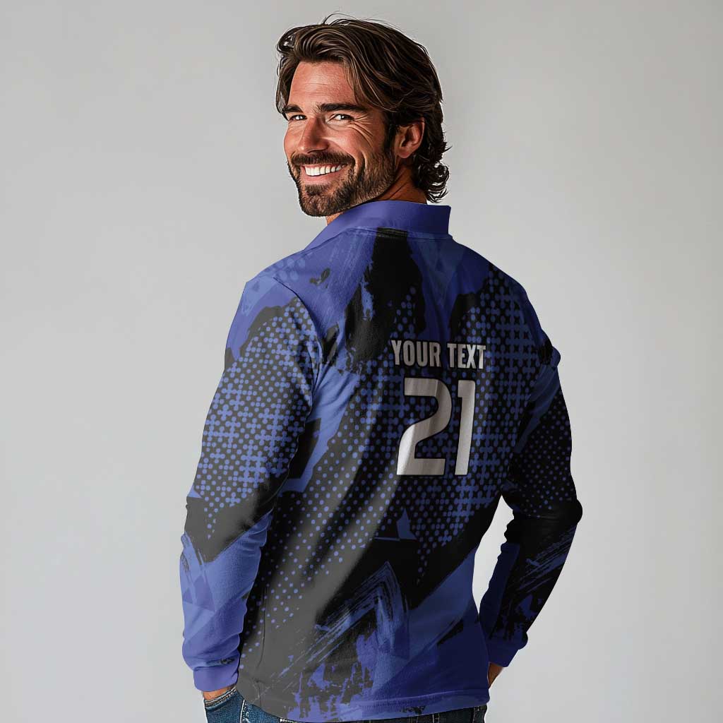 Custom Oceania Football South Melbourne Long Sleeve Polo Shirt Hellas Australia Pride