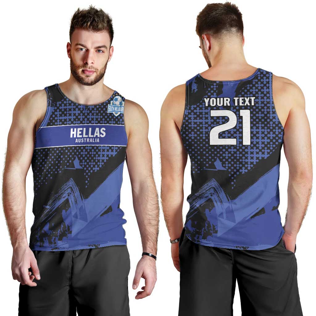 Custom Oceania Football South Melbourne Men Tank Top Hellas Australia Pride