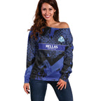 Custom Oceania Football South Melbourne Off Shoulder Sweater Hellas Australia Pride