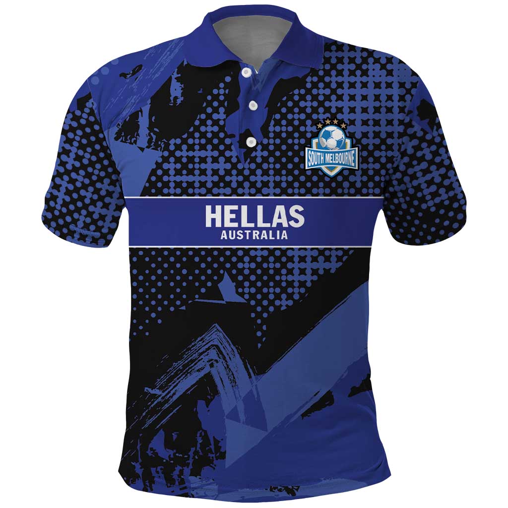 Custom Oceania Football South Melbourne Polo Shirt Hellas Australia Pride