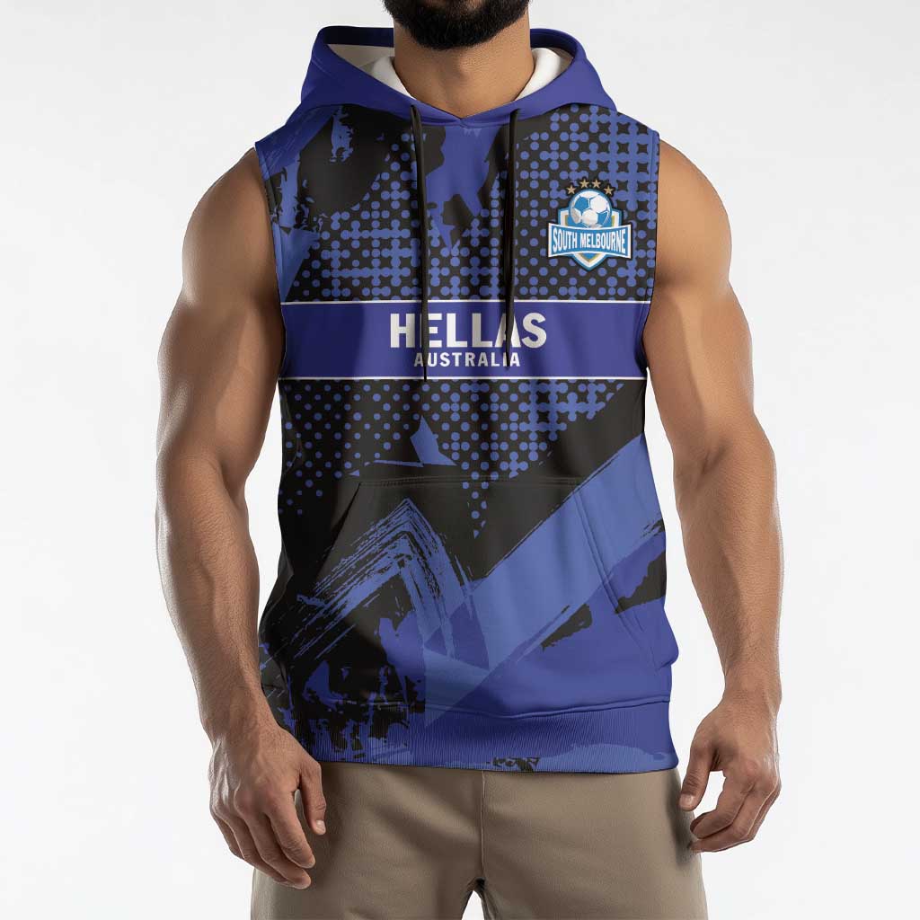 Custom Oceania Football South Melbourne Sleeveless Hoodie Hellas Australia Pride