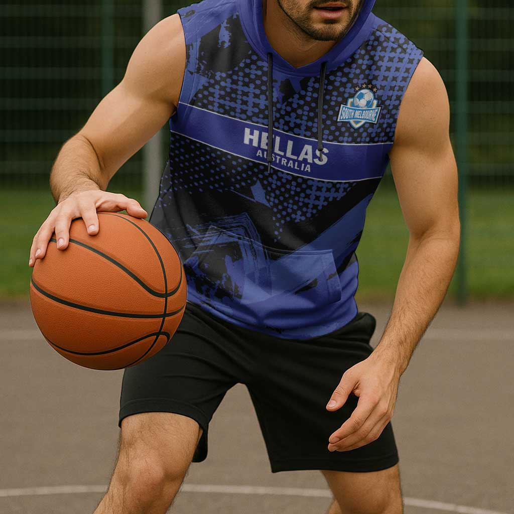 Custom Oceania Football South Melbourne Sleeveless Hoodie Hellas Australia Pride