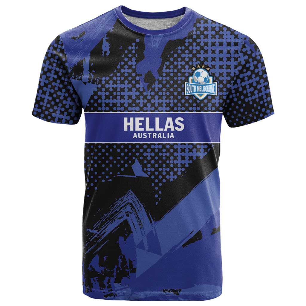 Custom Oceania Football South Melbourne T Shirt Hellas Australia Pride