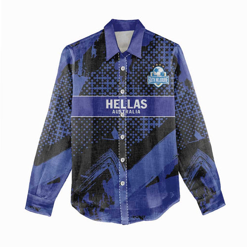 Custom Oceania Football South Melbourne Women Casual Shirt Hellas Australia Pride