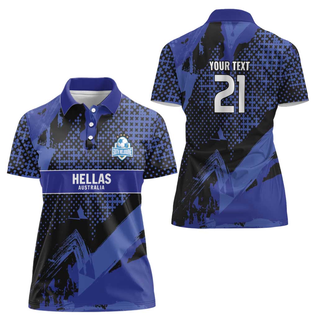 Custom Oceania Football South Melbourne Women Polo Shirt Hellas Australia Pride