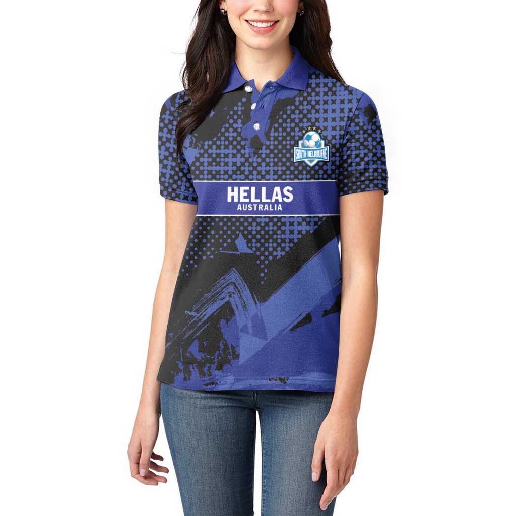Custom Oceania Football South Melbourne Women Polo Shirt Hellas Australia Pride