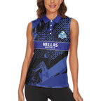 Custom Oceania Football South Melbourne Women Sleeveless Polo Shirt Hellas Australia Pride