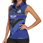 Custom Oceania Football South Melbourne Women Sleeveless Polo Shirt Hellas Australia Pride