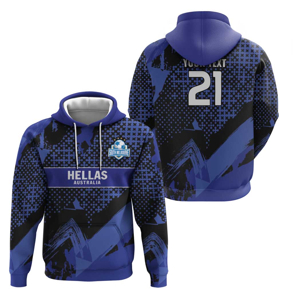 Custom Oceania Football South Melbourne Zip Hoodie Hellas Australia Pride