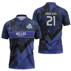 Custom Oceania Football South Melbourne Zipper Polo Shirt Hellas Australia Pride
