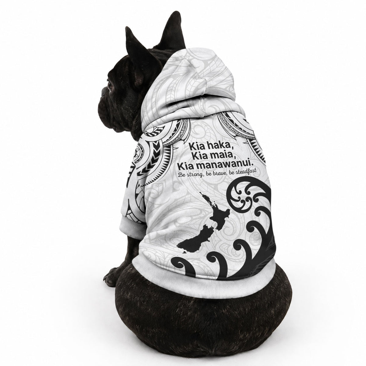 Kia Haka Maori language Pet Hoodie Te Reo Maori Inspired Art
