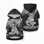 Te Reo Maori Tiki Inspired Art Pet Hoodie