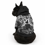 Custom New Zealand Maori Rugby Pet Hoodie Black Haka Dance With NZ Champions History
