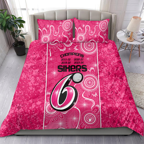 custom-sydney-sixers-cricket-bedding-set-the-fourth-time-champions-aboriginal