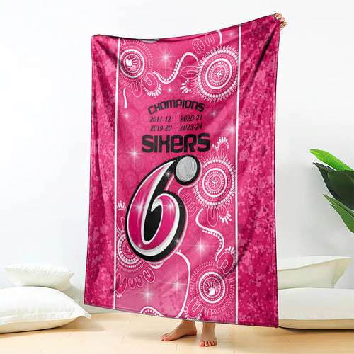 custom-sydney-sixers-cricket-blanket-the-fourth-time-champions-aboriginal