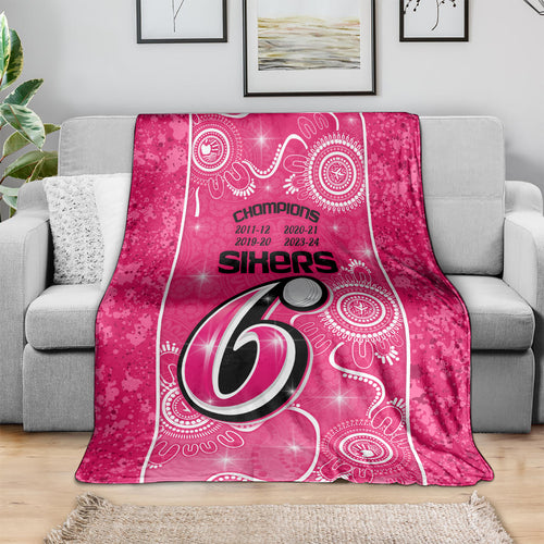custom-sydney-sixers-cricket-blanket-the-fourth-time-champions-aboriginal