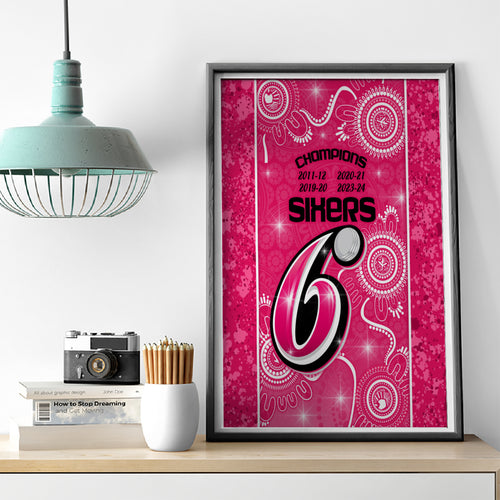 custom-sydney-sixers-cricket-canvas-wall-art-the-fourth-time-champions-aboriginal