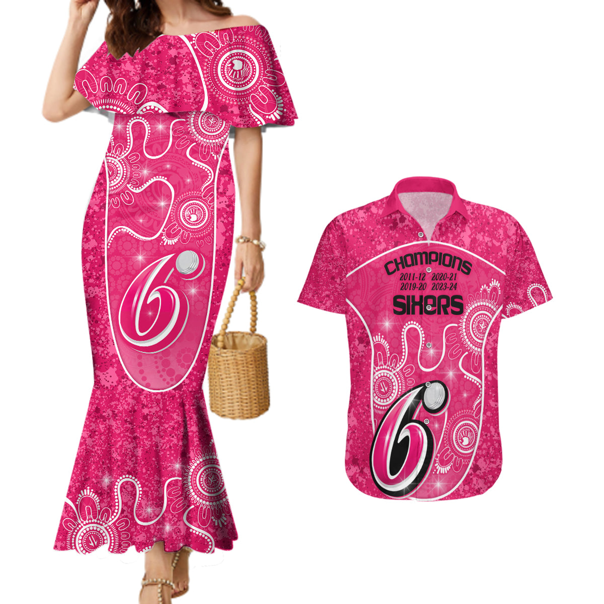 custom-sydney-sixers-cricket-couples-matching-mermaid-dress-and-hawaiian-shirt-the-fourth-time-champions-aboriginal