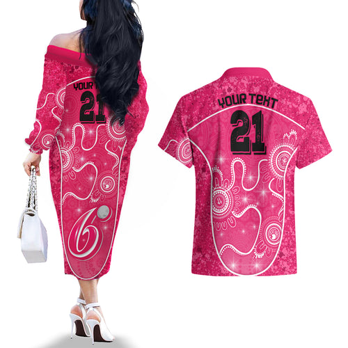 custom-sydney-sixers-cricket-couples-matching-off-the-shoulder-long-sleeve-dress-and-hawaiian-shirt-the-fourth-time-champions-aboriginal