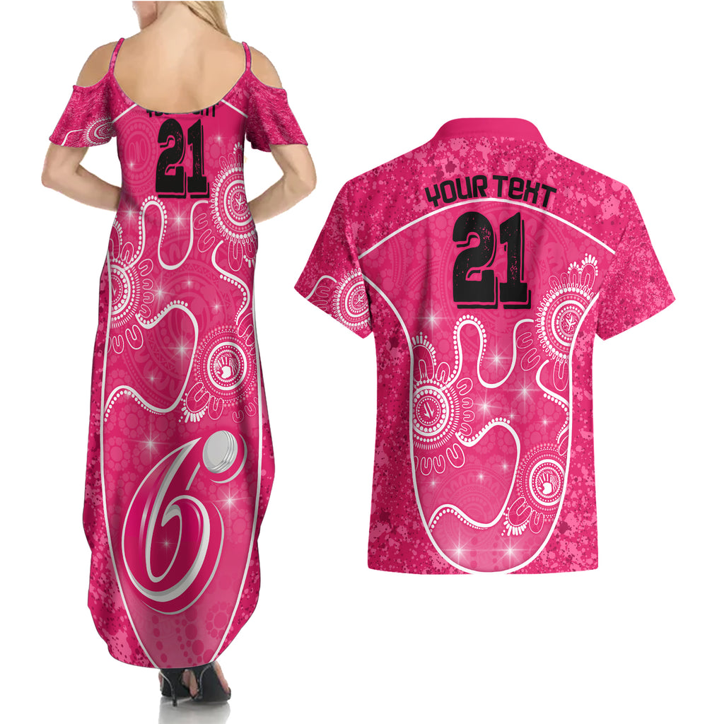 custom-sydney-sixers-cricket-couples-matching-summer-maxi-dress-and-hawaiian-shirt-the-fourth-time-champions-aboriginal
