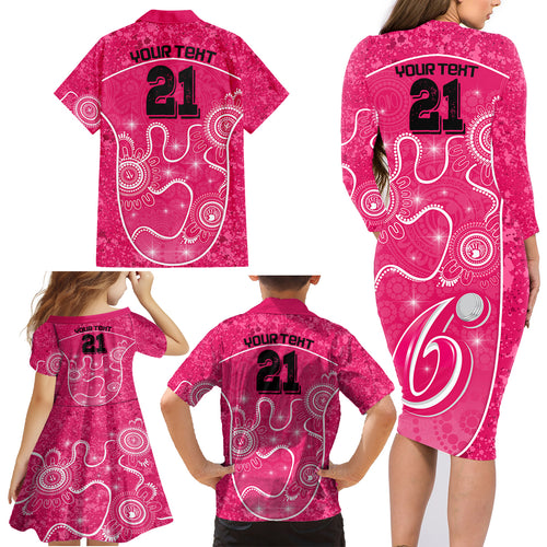 custom-sydney-sixers-cricket-family-matching-long-sleeve-bodycon-dress-and-hawaiian-shirt-the-fourth-time-champions-aboriginal