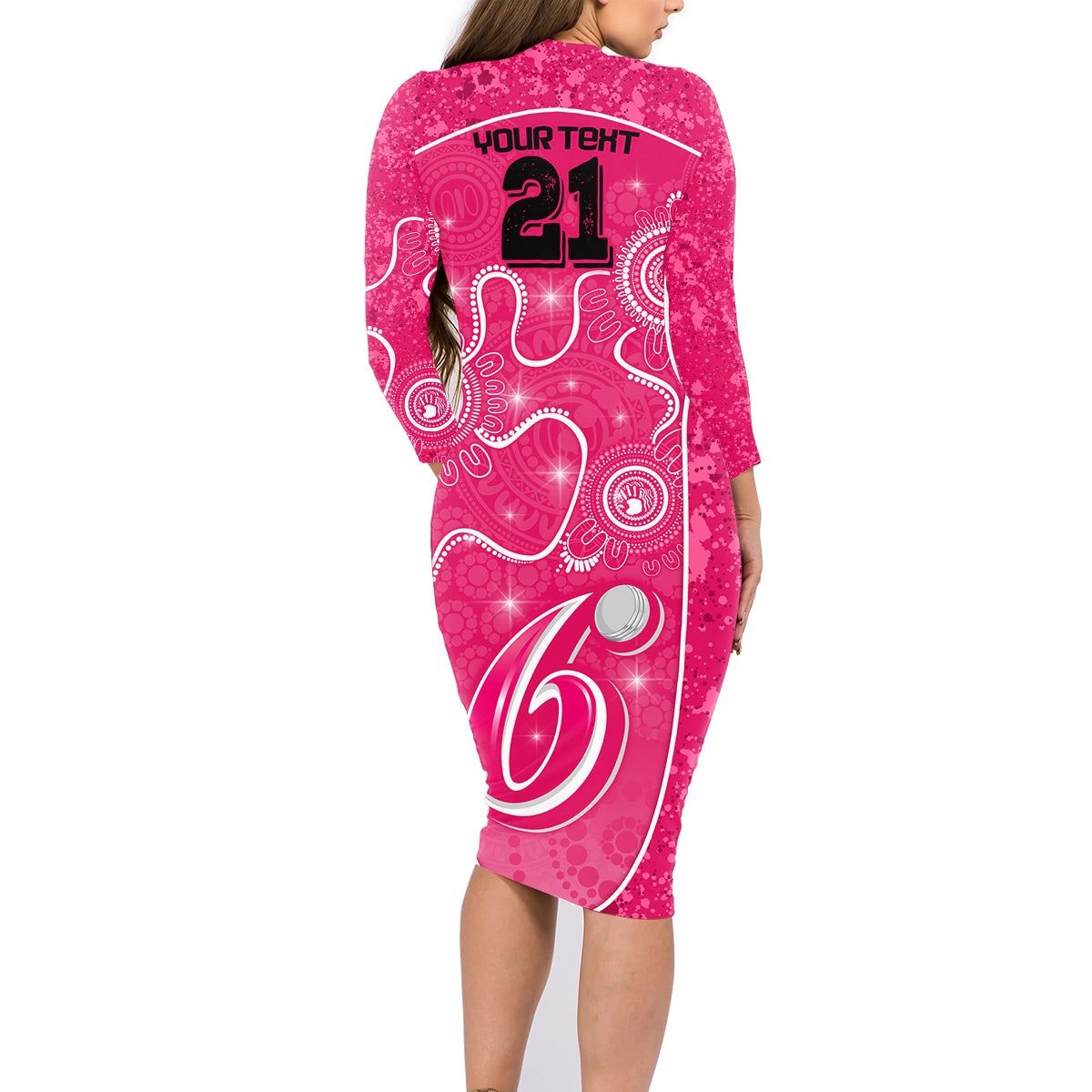 custom-sydney-sixers-cricket-family-matching-long-sleeve-bodycon-dress-and-hawaiian-shirt-the-fourth-time-champions-aboriginal