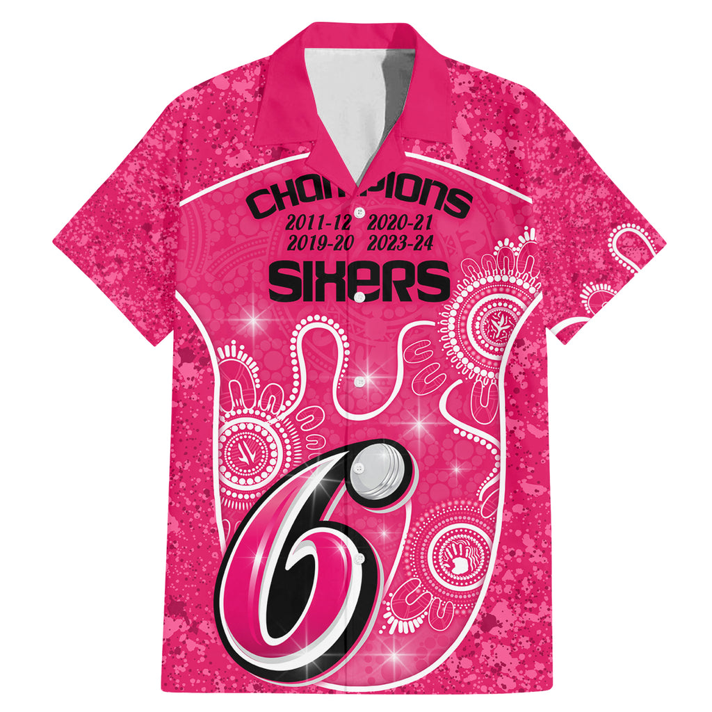 custom-sydney-sixers-cricket-family-matching-mermaid-dress-and-hawaiian-shirt-the-fourth-time-champions-aboriginal