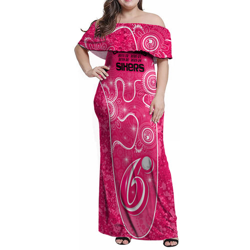 custom-sydney-sixers-cricket-family-matching-off-shoulder-maxi-dress-and-hawaiian-shirt-the-fourth-time-champions-aboriginal