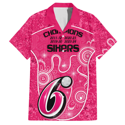 custom-sydney-sixers-cricket-family-matching-off-shoulder-short-dress-and-hawaiian-shirt-the-fourth-time-champions-aboriginal