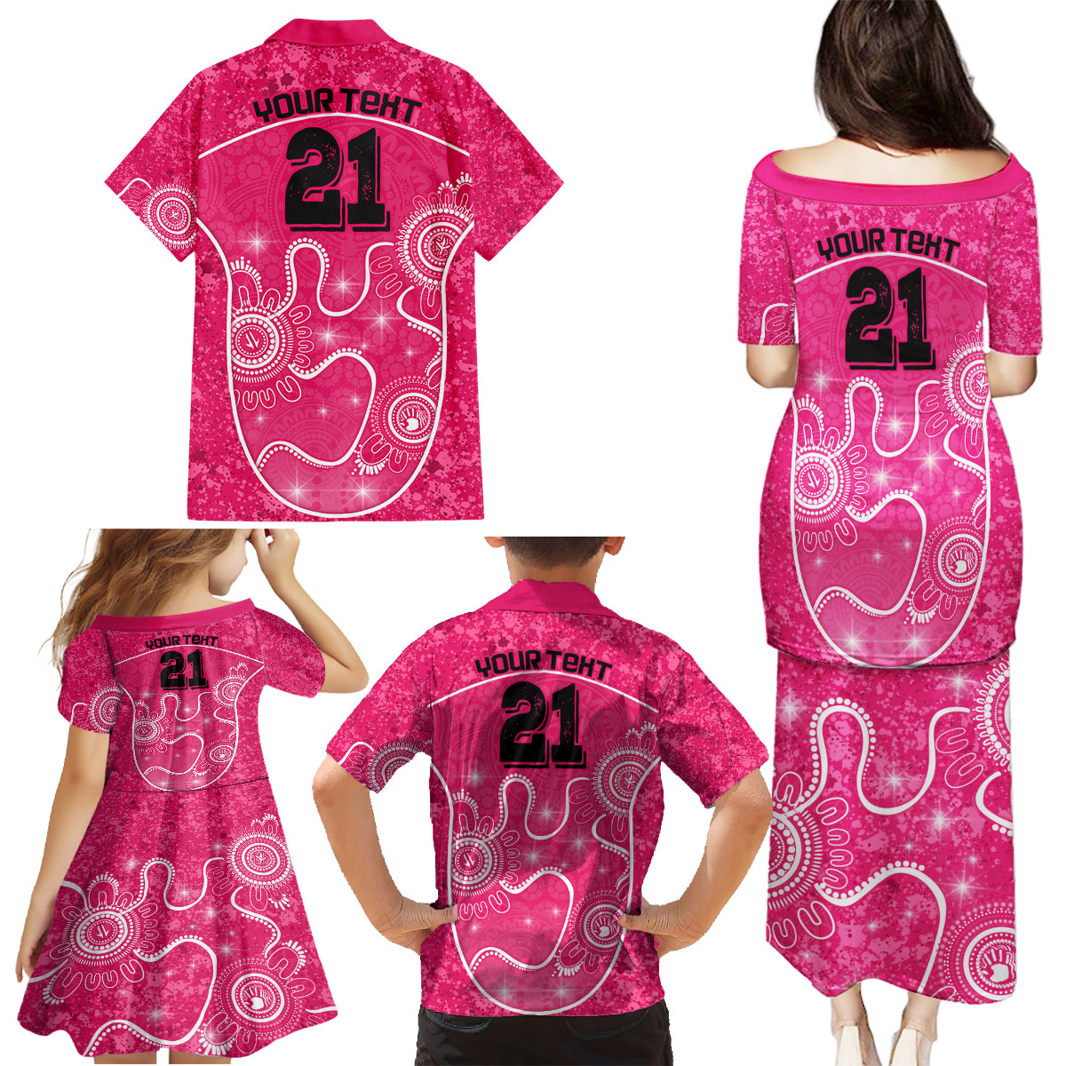 custom-sydney-sixers-cricket-family-matching-puletasi-dress-and-hawaiian-shirt-the-fourth-time-champions-aboriginal