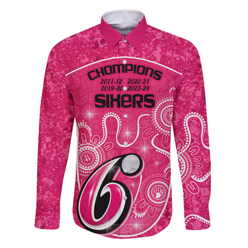 custom-sydney-sixers-cricket-family-matching-summer-maxi-dress-and-hawaiian-shirt-the-fourth-time-champions-aboriginal