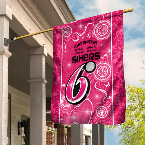 custom-sydney-sixers-cricket-garden-flag-the-fourth-time-champions-aboriginal