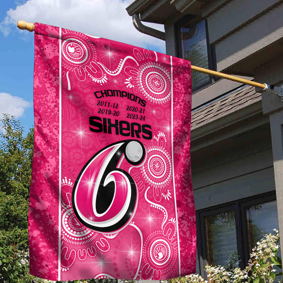 custom-sydney-sixers-cricket-garden-flag-the-fourth-time-champions-aboriginal