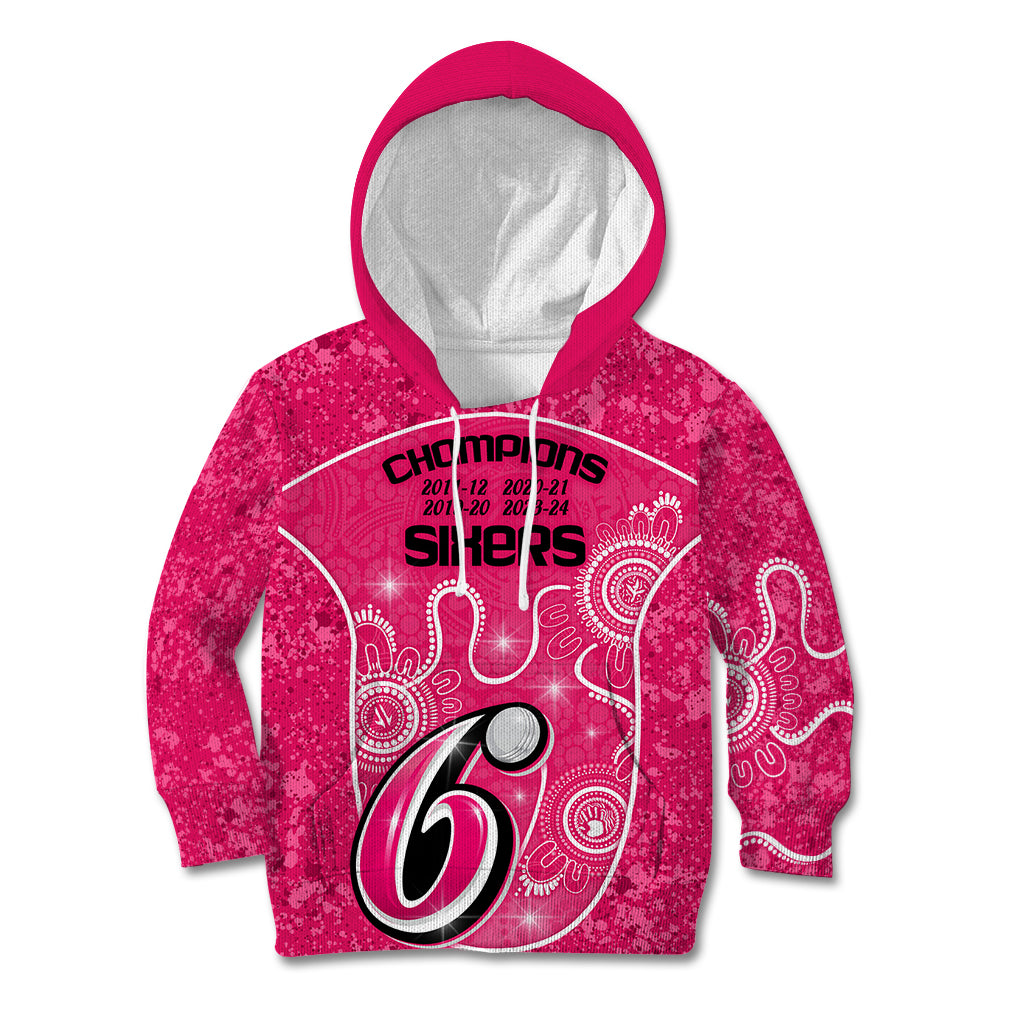 custom-sydney-sixers-cricket-kid-hoodie-the-fourth-time-champions-aboriginal