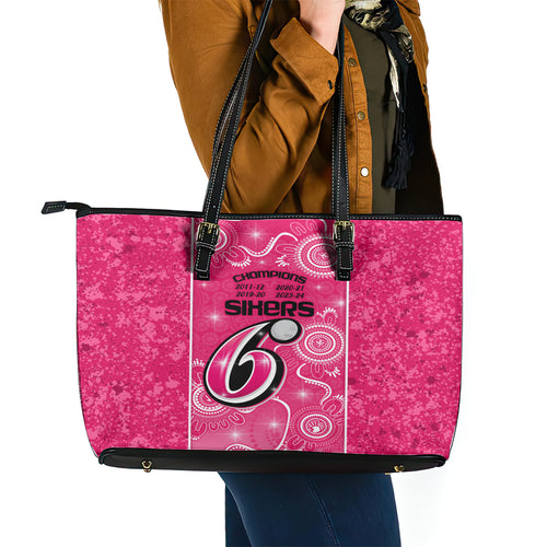 custom-sydney-sixers-cricket-leather-tote-bag-the-fourth-time-champions-aboriginal
