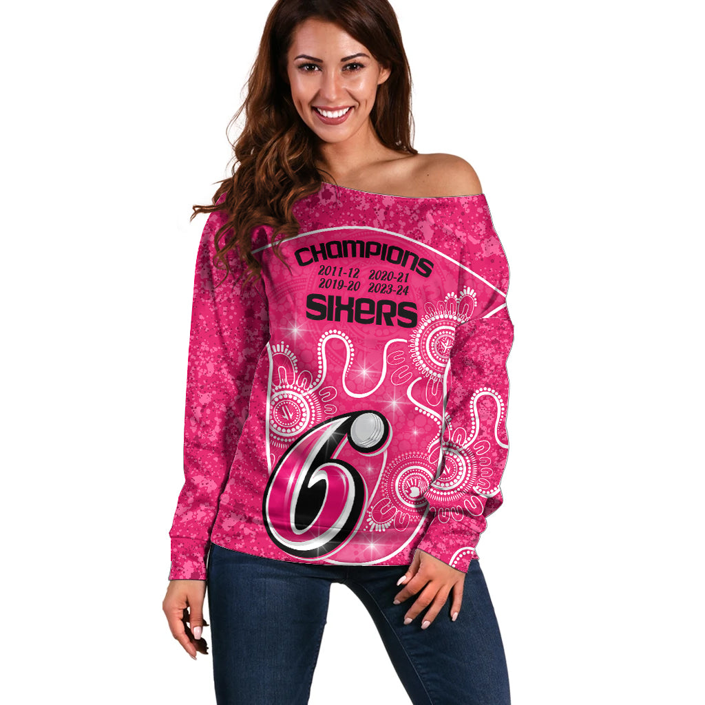 custom-sydney-sixers-cricket-off-shoulder-sweater-the-fourth-time-champions-aboriginal
