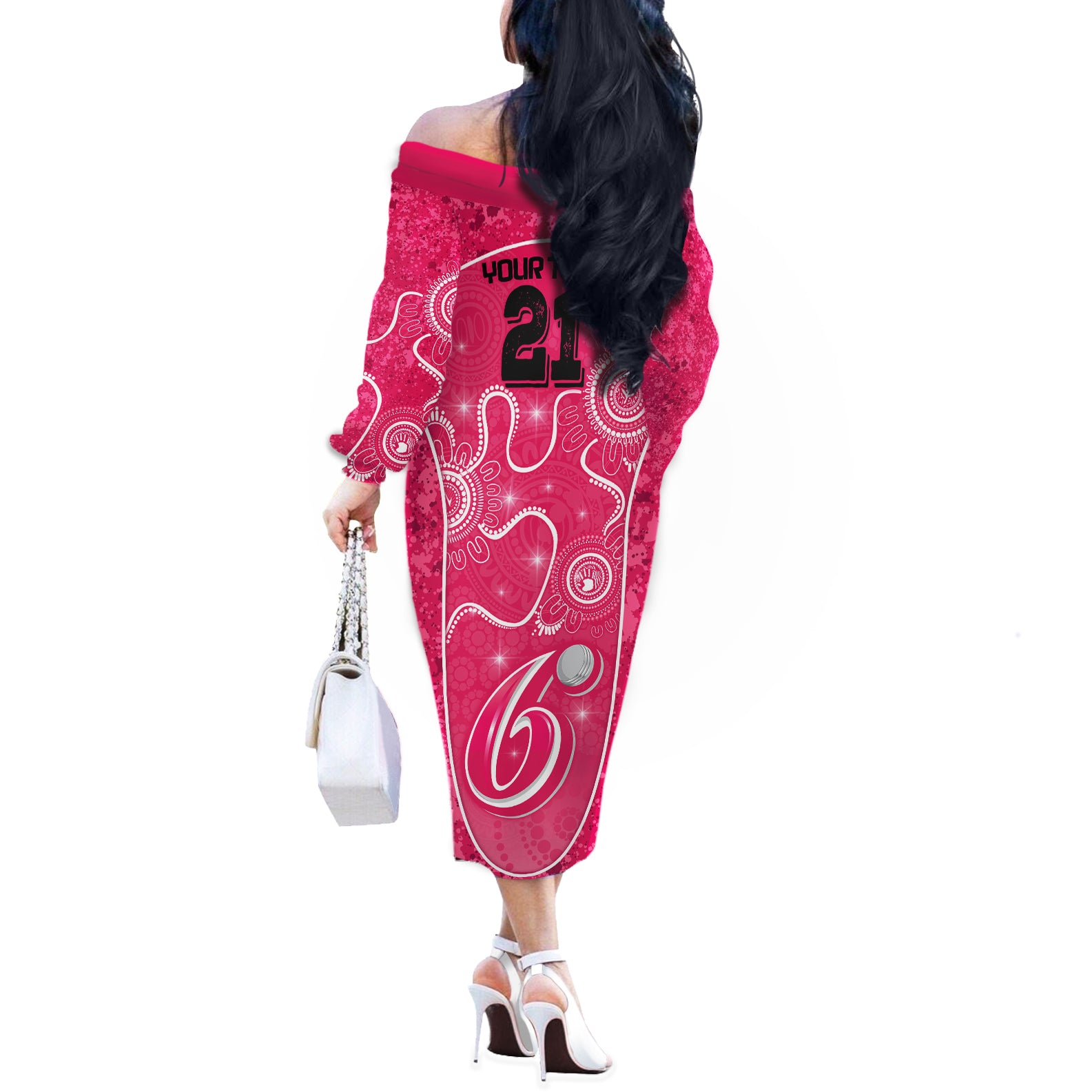 custom-sydney-sixers-cricket-off-the-shoulder-long-sleeve-dress-the-fourth-time-champions-aboriginal