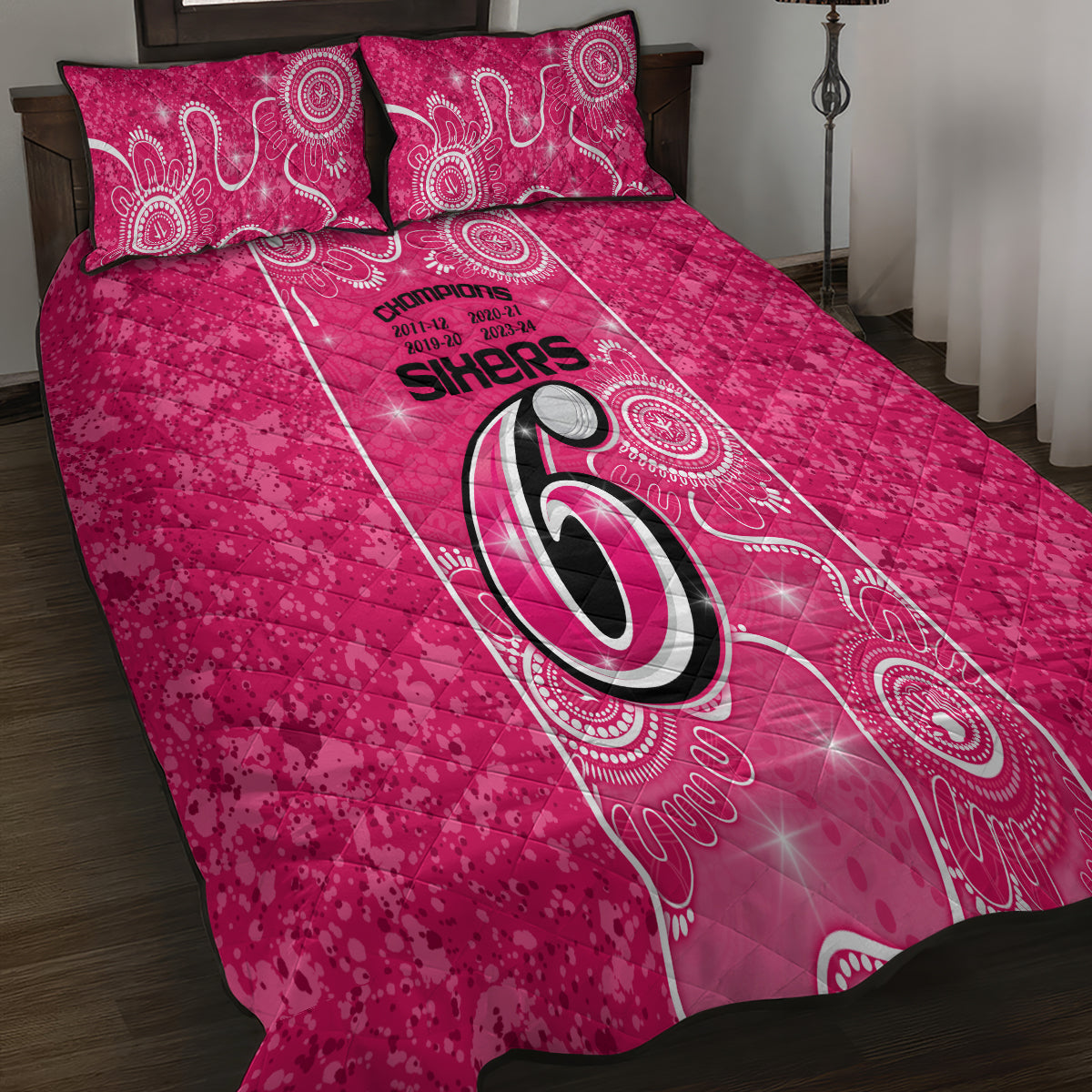 custom-sydney-sixers-cricket-quilt-bed-set-the-fourth-time-champions-aboriginal