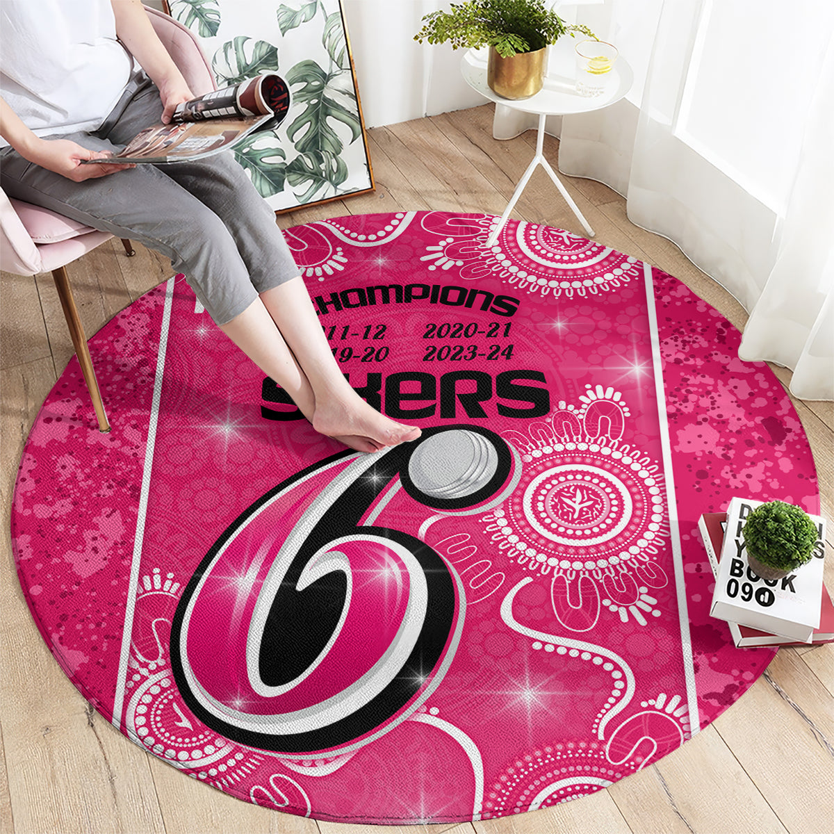 custom-sydney-sixers-cricket-round-carpet-the-fourth-time-champions-aboriginal