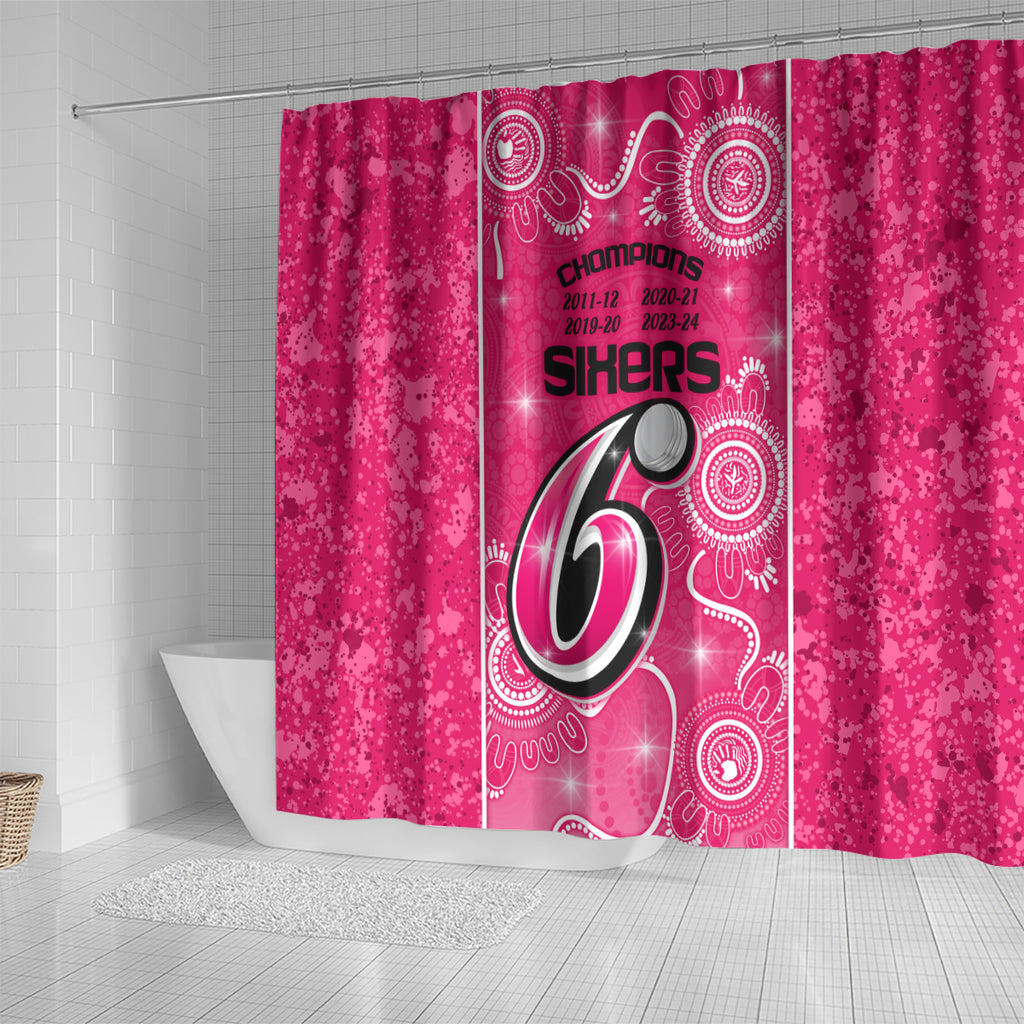 custom-sydney-sixers-cricket-shower-curtain-the-fourth-time-champions-aboriginal