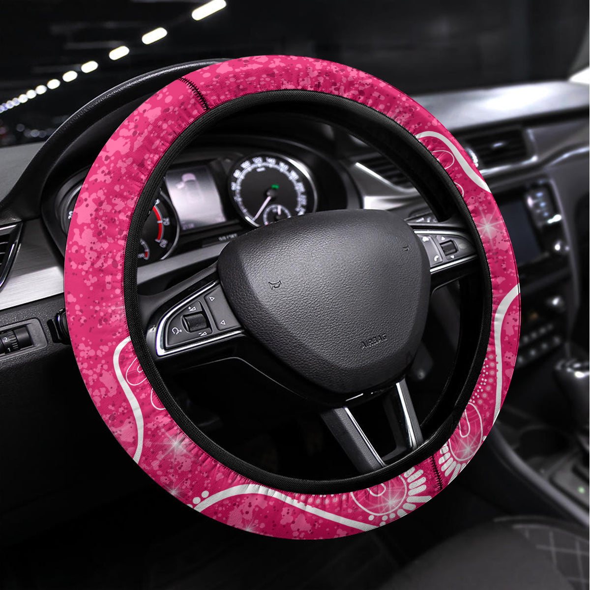 custom-sydney-sixers-cricket-steering-wheel-cover-the-fourth-time-champions-aboriginal
