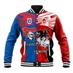 NRL Dragons and Knights Sporty Style Baseball Jacket