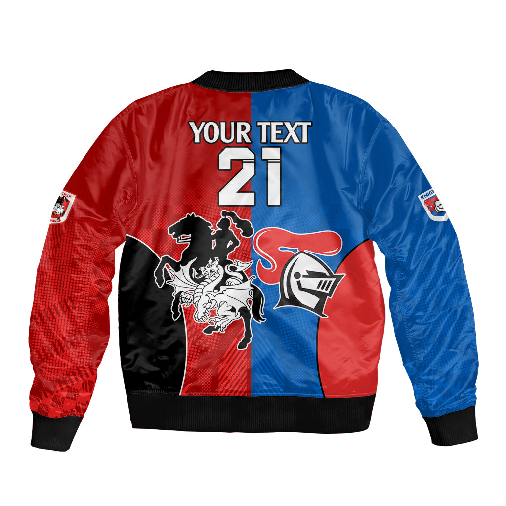 NRL Dragons and Knights Sporty Style Bomber Jacket