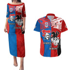 NRL Dragons and Knights Sporty Style Couples Matching Puletasi and Hawaiian Shirt