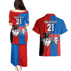 NRL Dragons and Knights Sporty Style Couples Matching Puletasi and Hawaiian Shirt