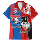 NRL Dragons and Knights Sporty Style Hawaiian Shirt