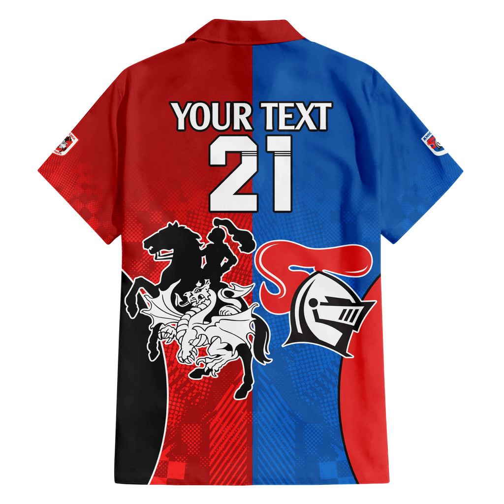 NRL Dragons and Knights Sporty Style Hawaiian Shirt