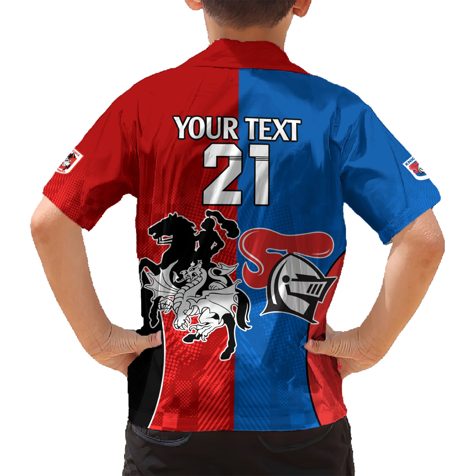 NRL Dragons and Knights Sporty Style Hawaiian Shirt