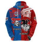 NRL Dragons and Knights Sporty Style Hoodie
