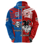 NRL Dragons and Knights Sporty Style Hoodie